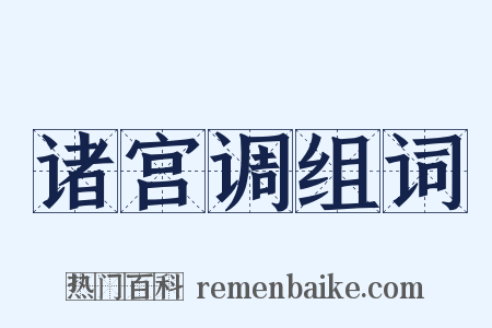 诸宫调组词是什么意思的图片